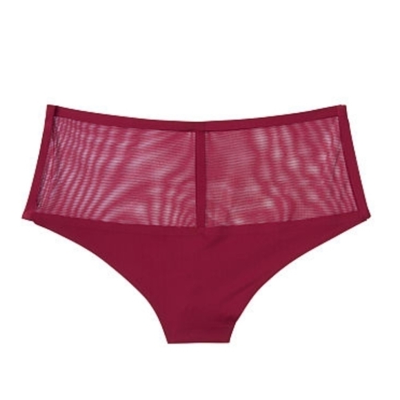Victoria's secret burgandy sheer high waisted l - Picture 2 of 3